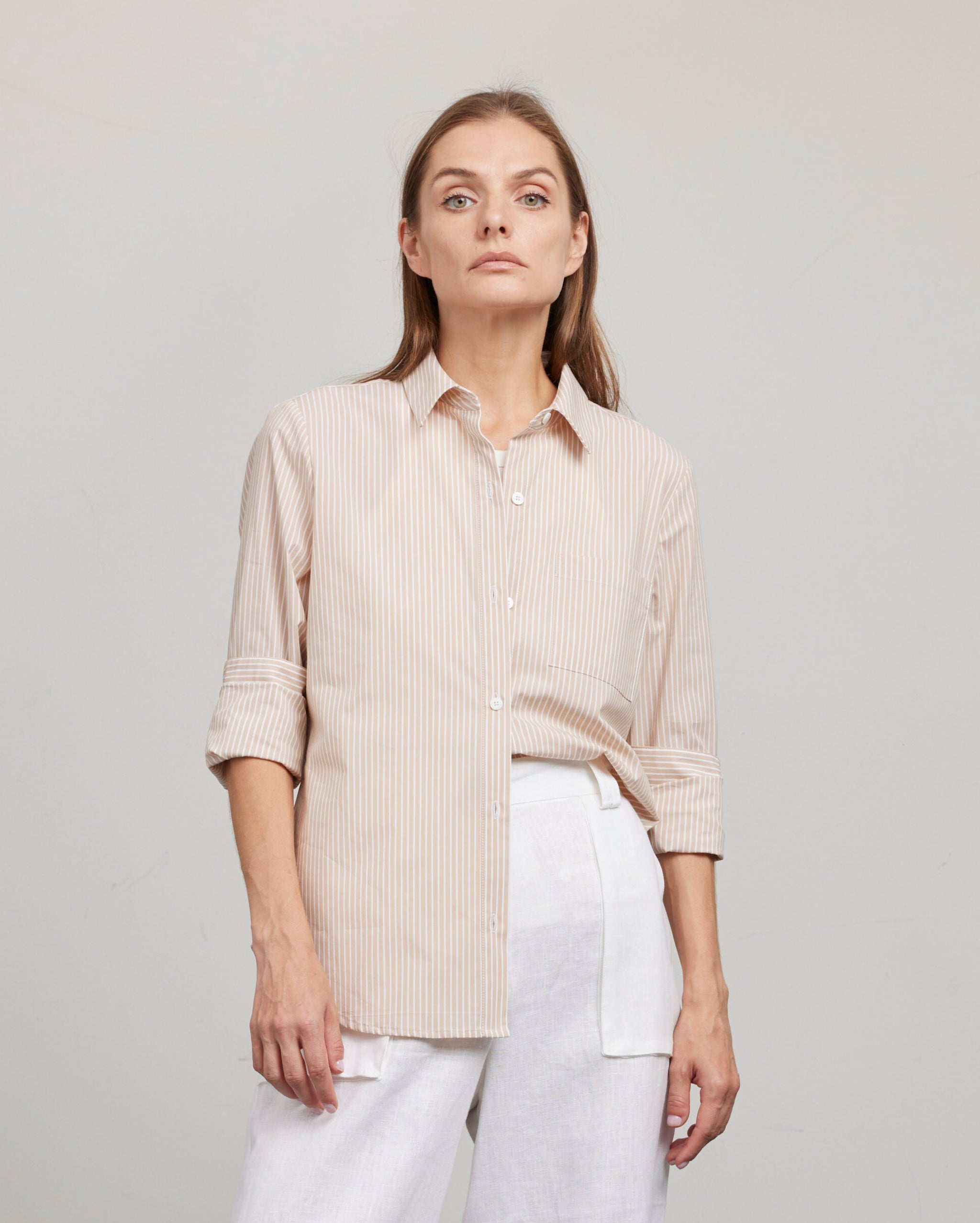 Harper Classic Stripe Shirt | Phoebe Jon